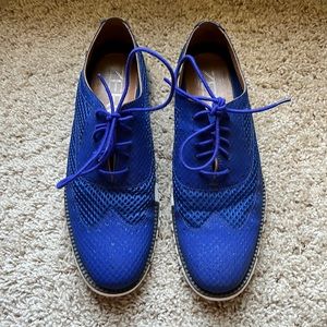 Cole Haan Zerogrand Zero Stitch Sz 8M Blue Marlin Mens Oxford C20022